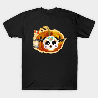 halloween pumpkin face T-Shirt